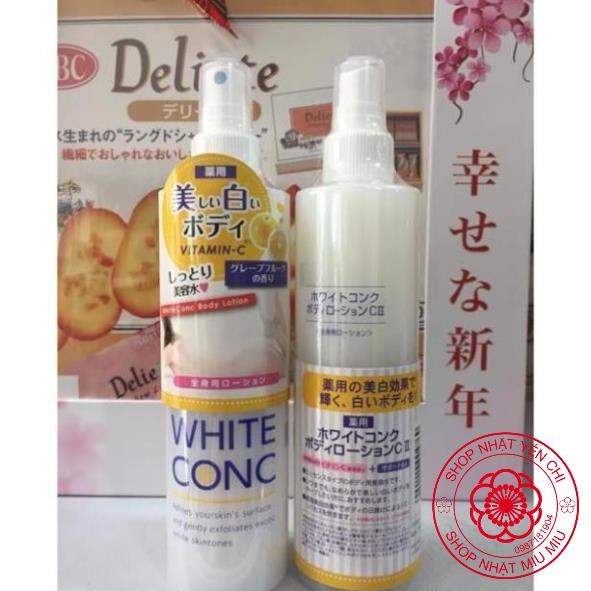 Lotion Xịt Dưỡng Da White Conc 150ml