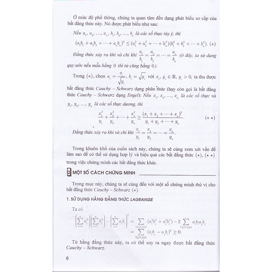 Sách - Sử dụng phương pháp Cauchy-Schwarz để chứng minh bất đẳng thức (Tái bản 5)