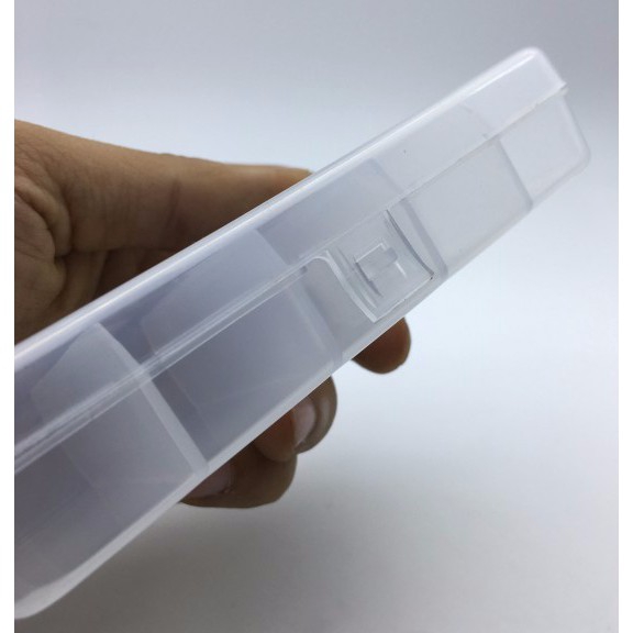 Hộp đựng mồi câu cá có 5 ngăn kích thước 13x6.5x2.5cm