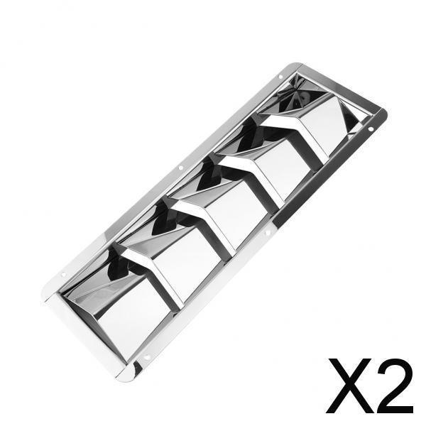 Nắp đậy lỗ thoát khí 2x5 khe bằng thép không gỉ chuyên dụng cho tàu thuyền [Prasku1] 2x5