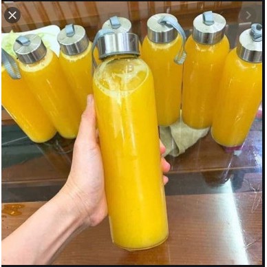 Bình Thủy Tinh Tròn Năp Quay xách 300ml | 500ml , Tùy chon Dung Tích
