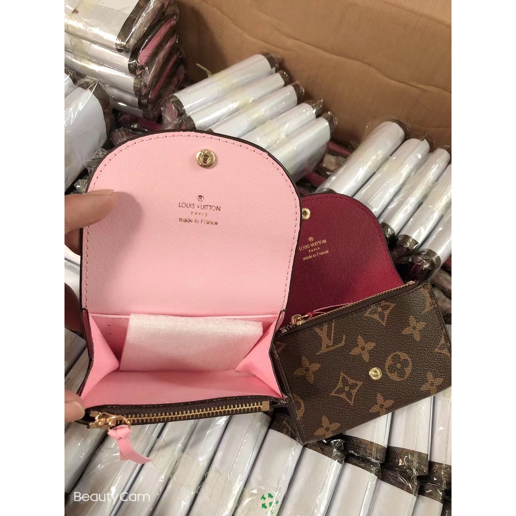 Ví Da Gập Đôi Có Khóa Kéo