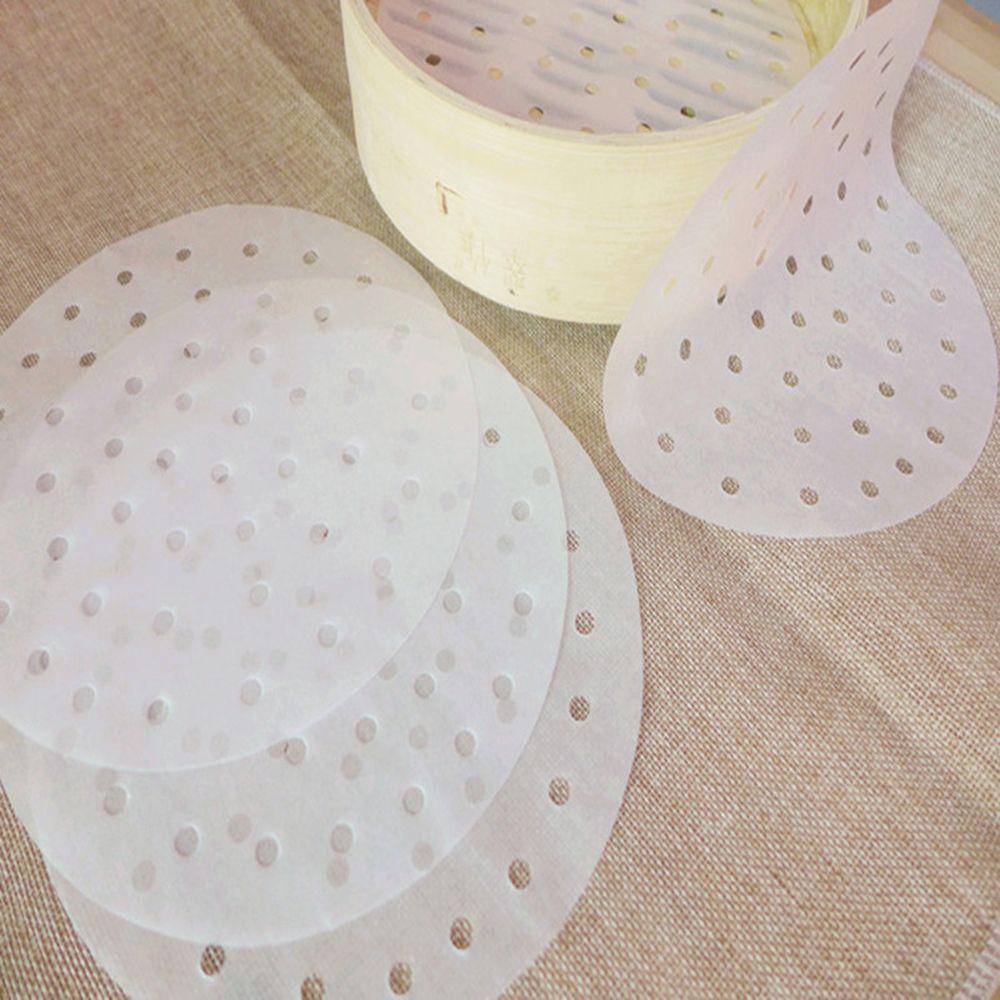 Giấy Thấm Dầu Chống Dính Hình Tròn Bằng Tre Sử Dụng Một Lần Cho Nồi Hấp Không Dầu