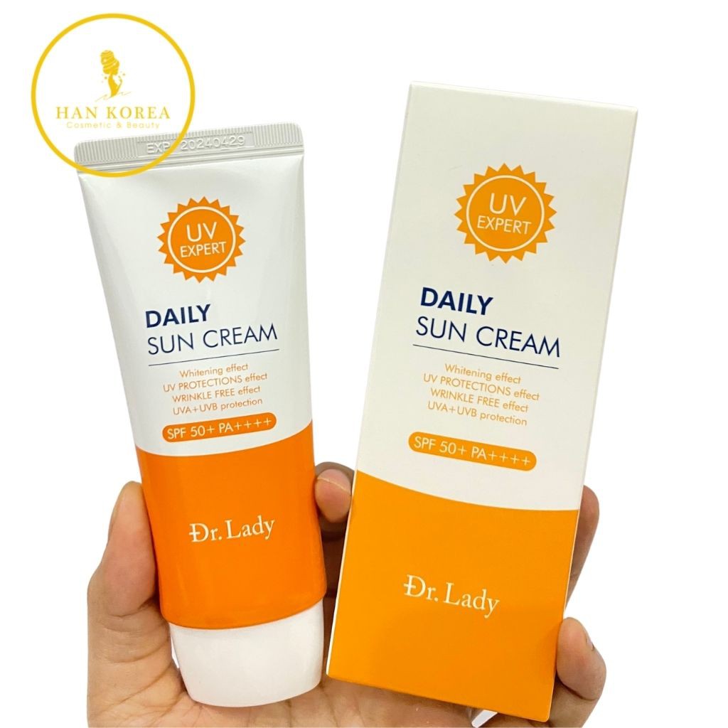 Kem chống nắng DAILY SUN CREAM 3 IN 1 SPF50+ PA ++++ 60ML Mẫu mới - HANKOREA