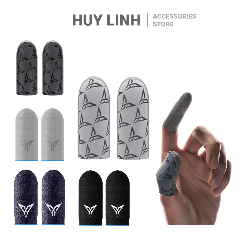 Flydigi P1 Sliver Bộ bao 2 ngón tay chuyên dụng chơi game mobile chống ra mồ hôi tay - Găng tay cảm ứng co giãn 3 chiều