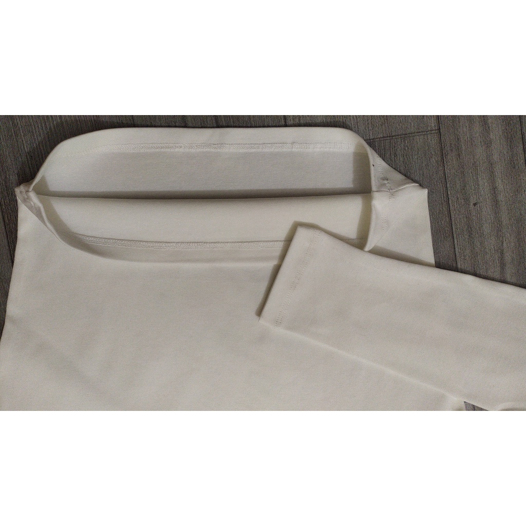 Áo Croptop Nữ Trơn Cổ Vuông Tay Dài Kiểu Ôm Body Cotton 100%, Co Giãn 4 Chiều, Áo Dài Tay Thu Đông A04