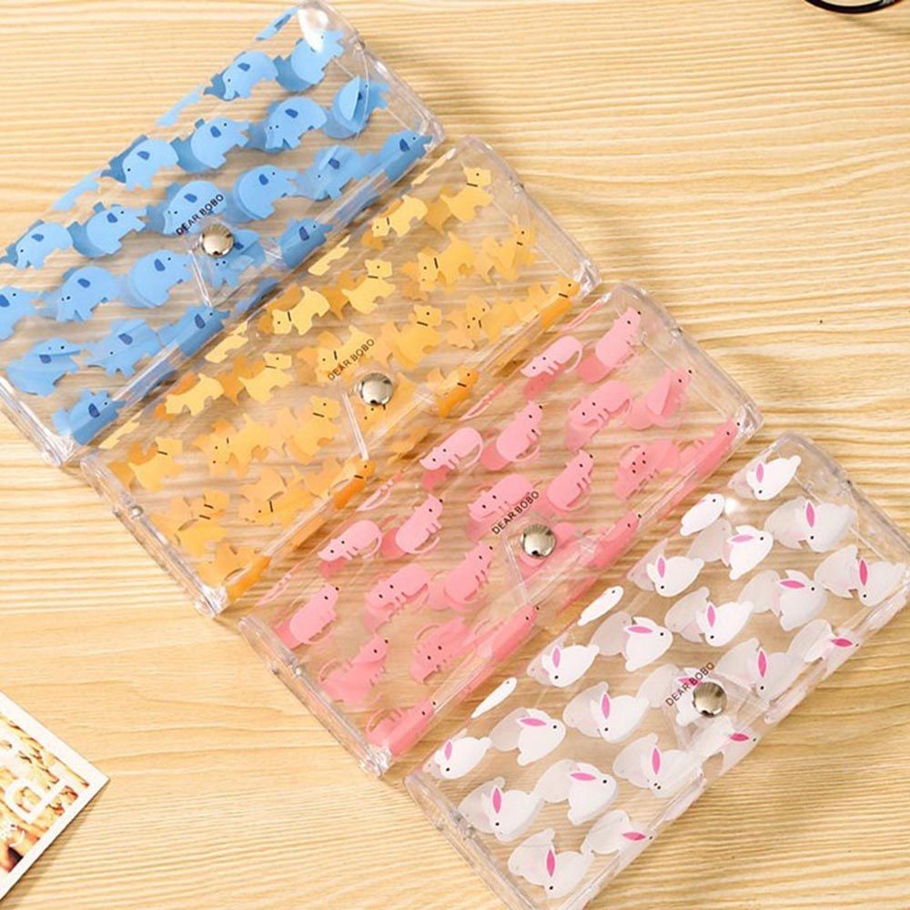 MXGOODS Hộp đựng mắt kính trong suốt in họa tiết trái cây động vật dễ thương nhỏ gọn bảo vệ nhiều màu sắc