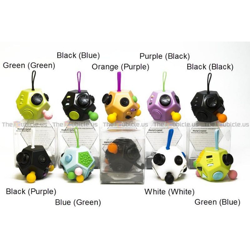 Fidget Cube ver.2 Holy Crystal Khối Vuông Thư Giãn Xả Stress 12 Mặt  shopbecat