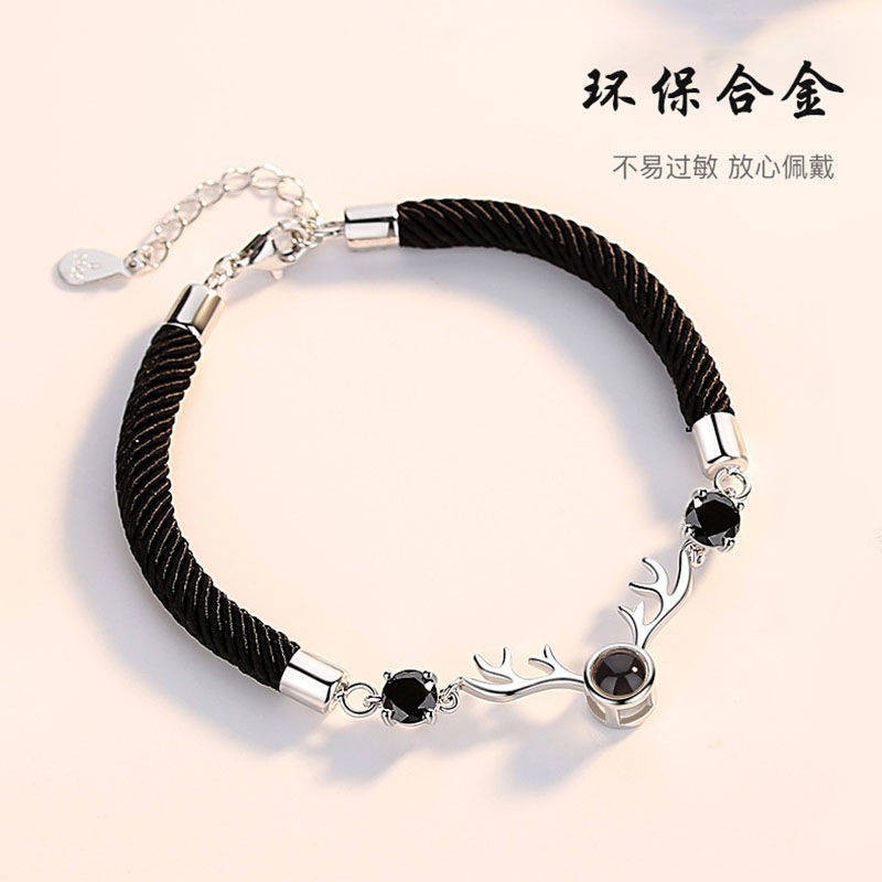 Lắc tay nữ bạc sterling không phai xu hướng mới xinh thun