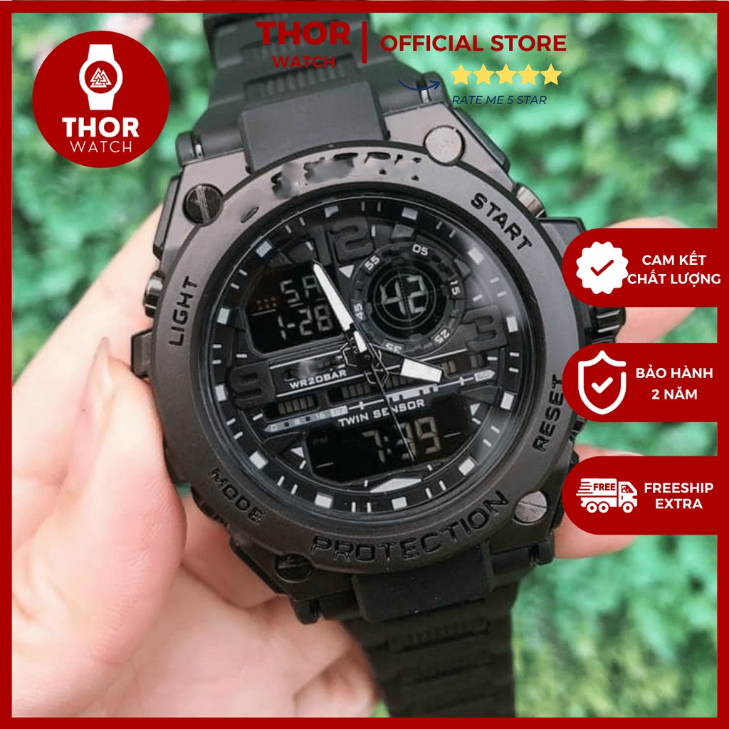 Đồng Hồ Nam Cao Cấp Dây Nhựa G.SH.⭕.C.K - A11 - Thor Watch