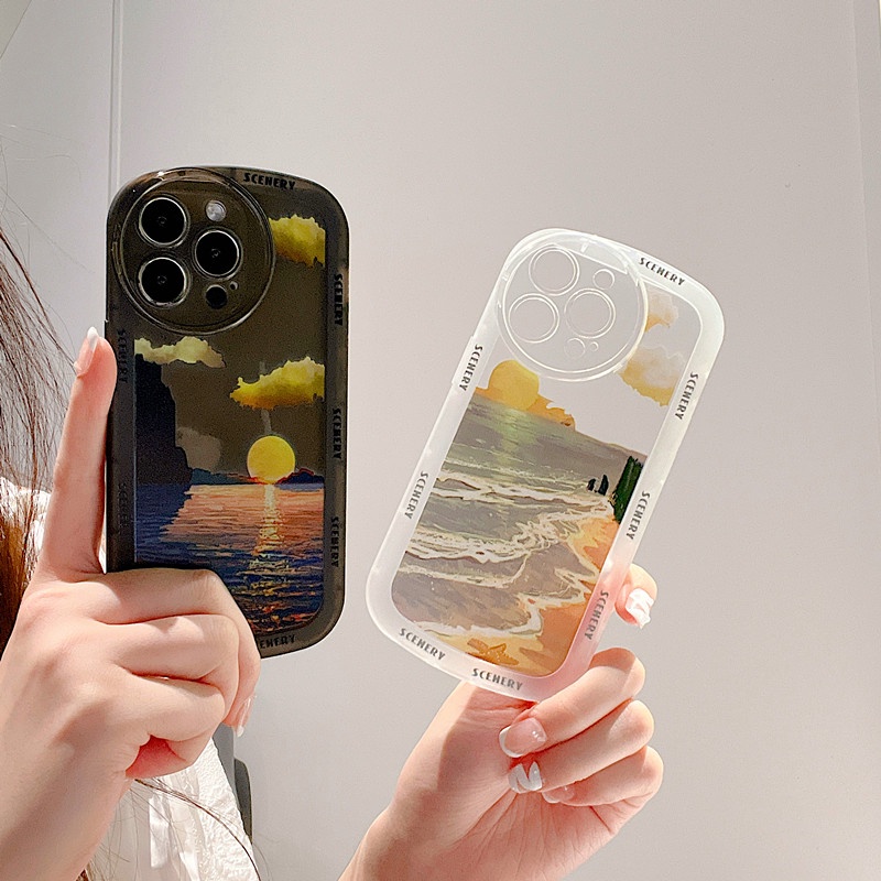 Xiaomi Redmi 10C 10 10A 9T 9A 9C 9 Note 11 11s 10s 10 9 8 Pro Mi 12 11T Pro Poco F3 X3 NFC X3 Pro Phone Case Sunrise And Sunset Soft Clear Silicone Cover Protective Back Cover