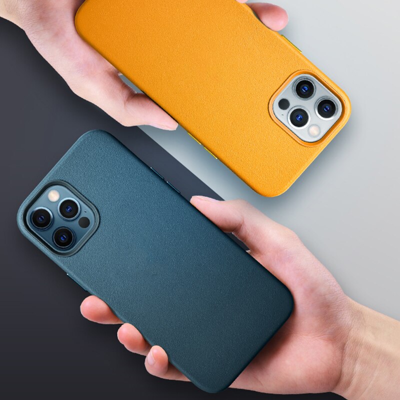 Ốp điện thoại HOCE da từ tính in logo thích hợp cho iPhone 12 13 14Pro Max 12 13 Mini 14Plus