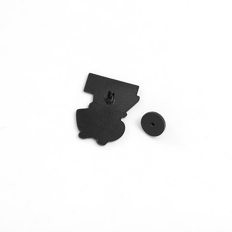 Ghim cài áo QIHE JEWELRY tráng men hình động vật cáo/cún Shiba/hamster tùy chọn màu cam dễ thương cho bé