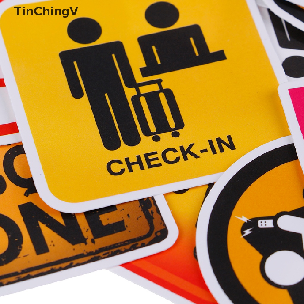 Bộ 50 Miếng Dán Cảnh Báo Nhắc Nhở Chống Thấm Nước Tiện Dụng
