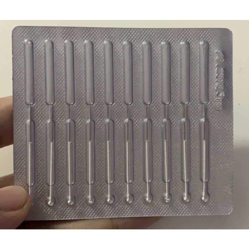 Kim đốt mụn ruồi  .vỉ 10c và kim ngắn