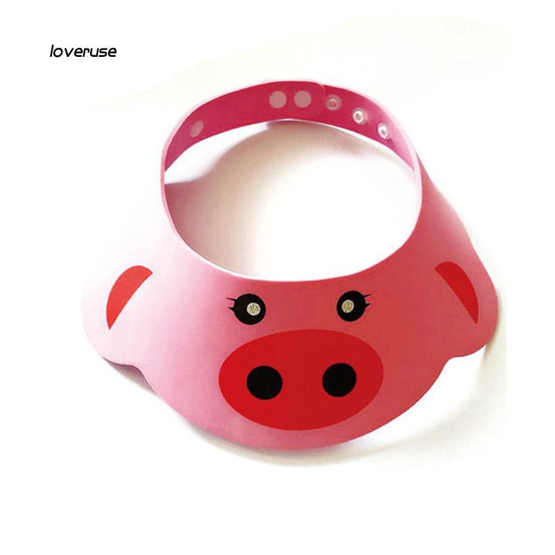 Mũ đội đầu chắn nước khi tắm gội đáng yêu cho bé