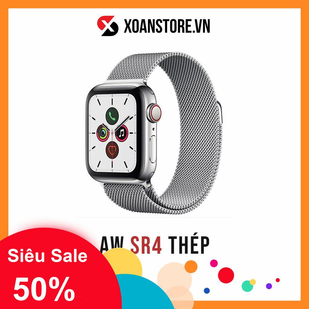 ĐỒNG HỒ APPLE WATCH SERIES 4 THÉP 40mm và 44mm mới 99% bảo hành 12 tháng LỖI LÀ ĐỔI tại Xoăn Store