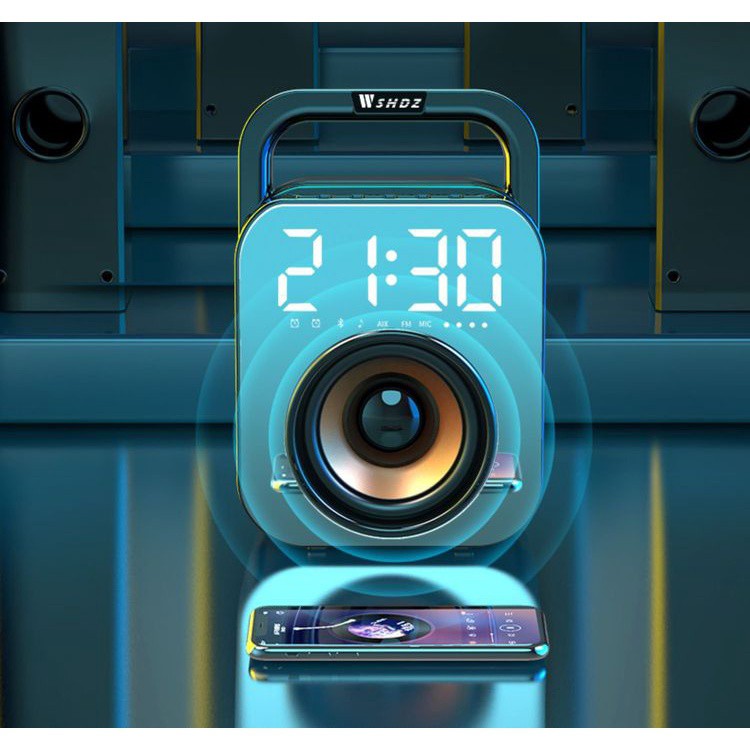 Loa bluetooth cao cấpEomart công suất 30w thiết kế đep mắt công nghệ mới hiển thị đồng hồ tùy chỉnh chính hảng