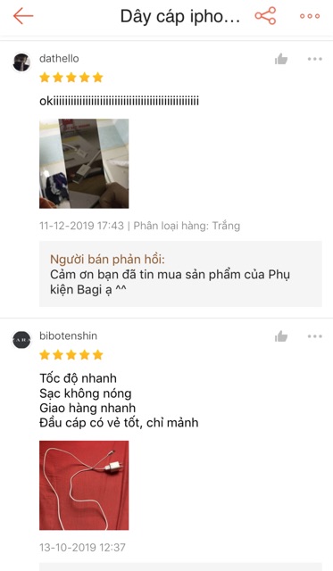 [BAGI] DÂY CÁP IPHONE IB100 BAGI DÀI 1M - HÀNG CHÍNH HÃNG