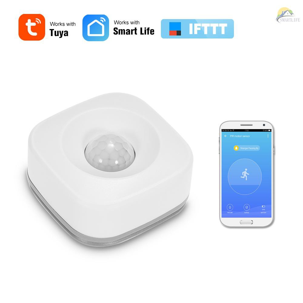 Máy cảm biến chuyển động chống trộm có báo động PIR Wifi điều khiển ứng dụng Tuya có IFTTT thông minh