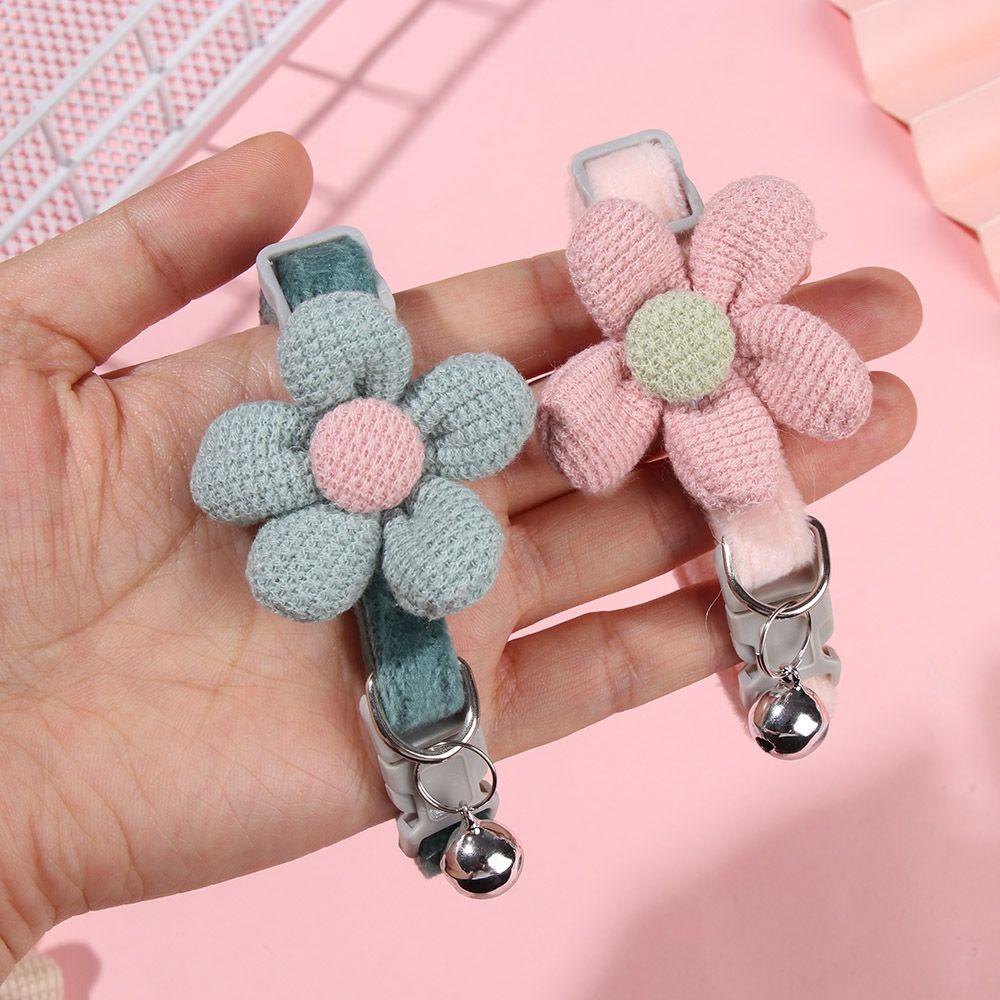 Vòng Cổ Có Chuông Hình Hoa Dễ Thương Cho Mèo Cưng