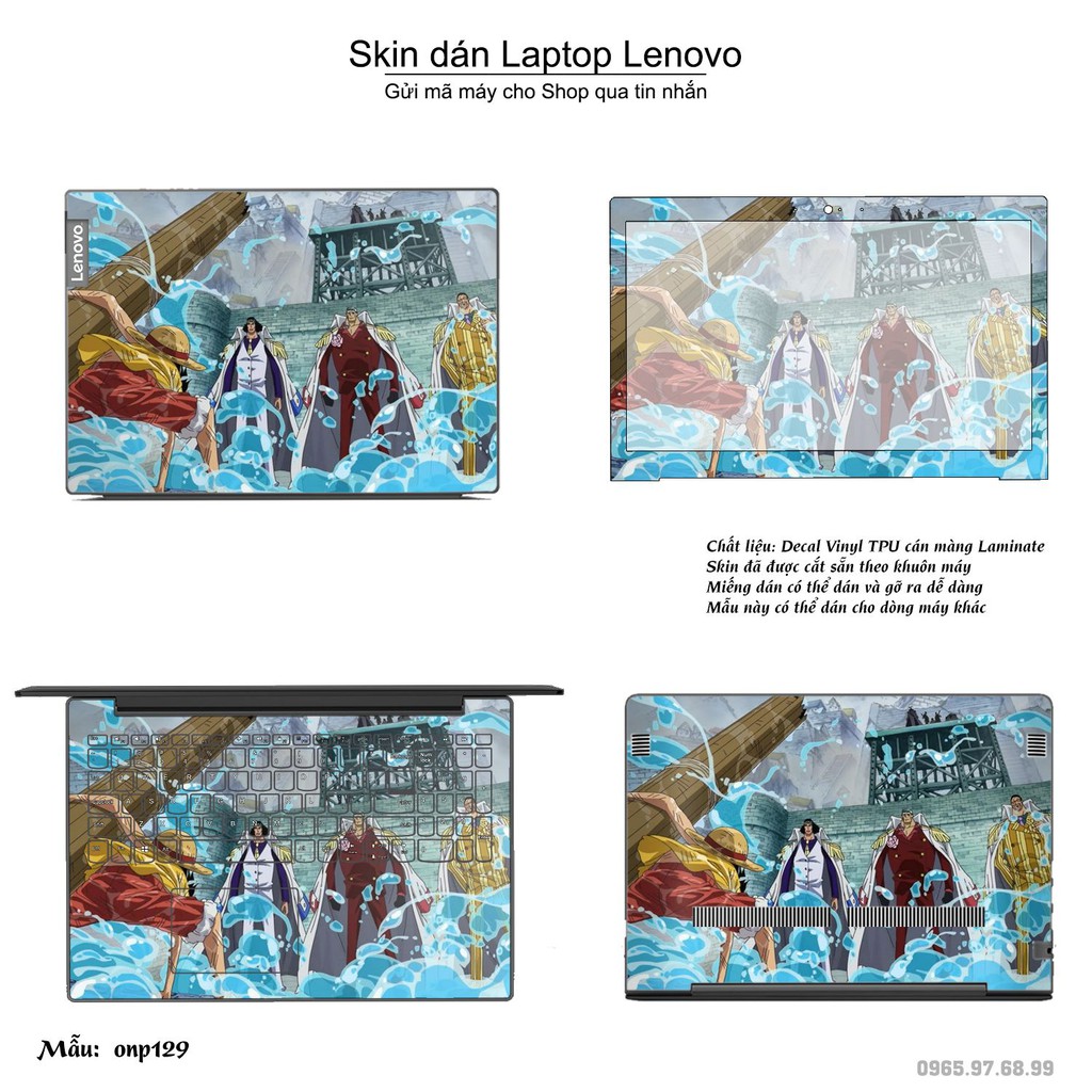 Skin dán Laptop Lenovo in hình One Piece _nhiều mẫu 15 (inbox mã máy cho Shop)