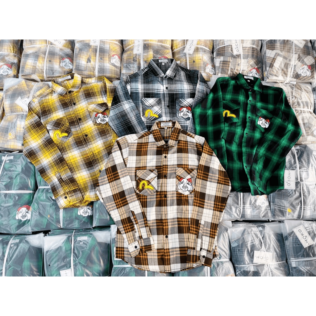 (HCM) ÁO SƠ MI NAM TAY DÀI CARO THỜI TRANG TRẺ ĐẸP CHO CÁC ANH EM KME FASHION
