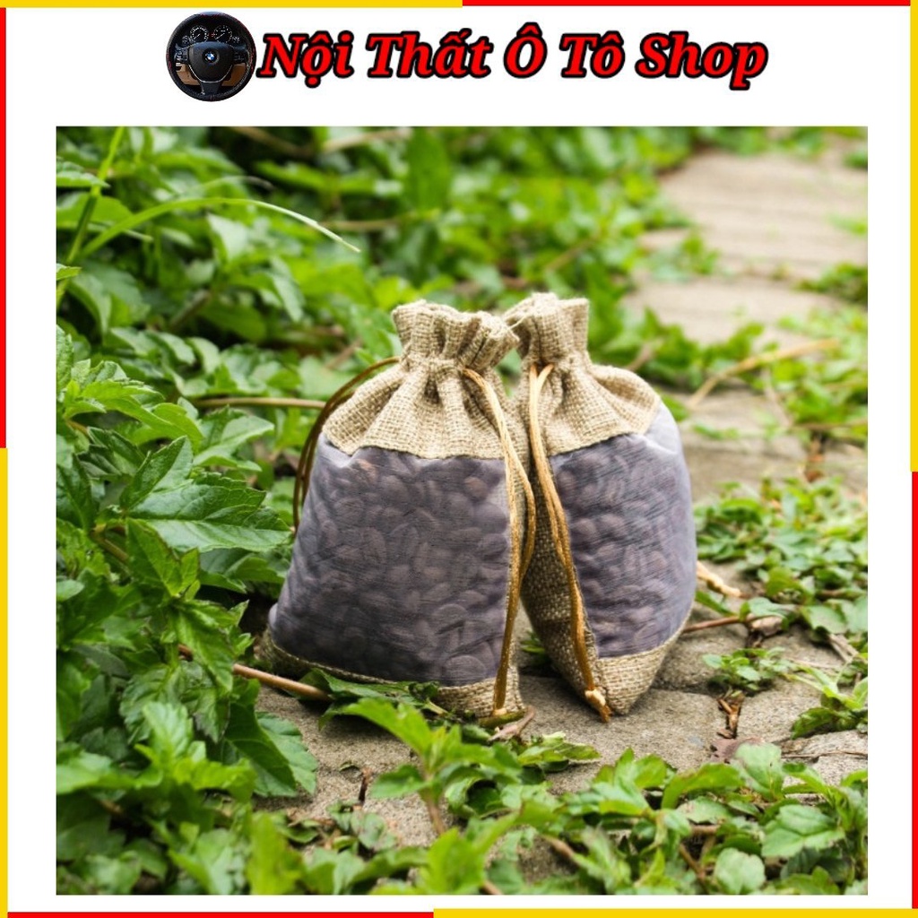 Túi Thơm Cà Phê Khử Mùi Treo Ô Tô - Xe Hơi - Phòng Ngủ - Tủ Quần Áo 100% Hạt Nguyên Chất | Nội Thất Ô Tô Shop