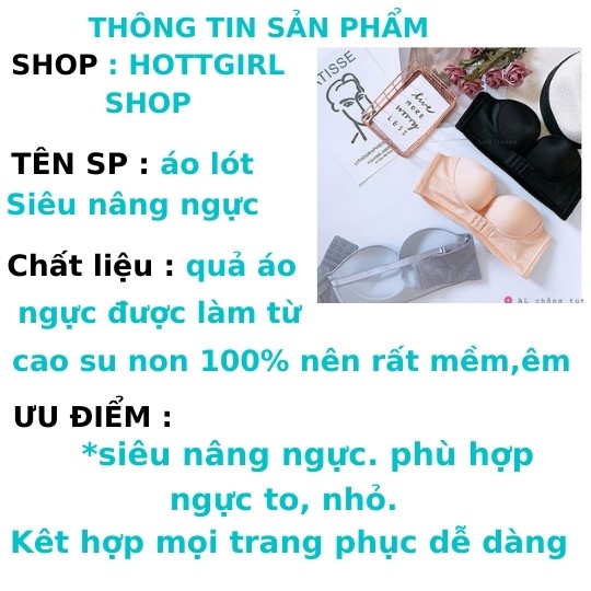 Áo con siêu nâng ngực không dây  hottgirl shop, áo lót nữ hàng đẹp chuẩn loại 1 | BigBuy360 - bigbuy360.vn