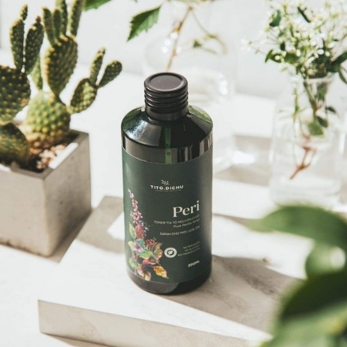Nước hoa hồng lotion toner tía tô giảm mụn sáng da mờ tàn nhang nám - handmade nhà làm