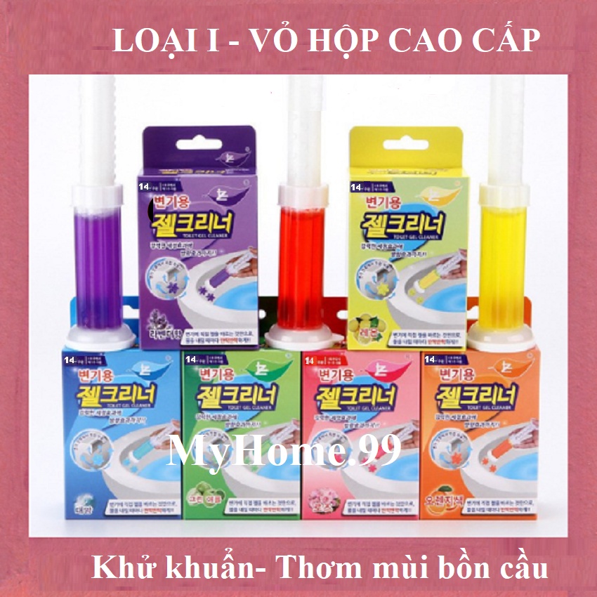 Gel khử mùi bồn cầu thơm diệt khuẩn ,trùng nhà vệ sinh toilet hình bông hoa đẹp mắt thay thế nước tẩy vim