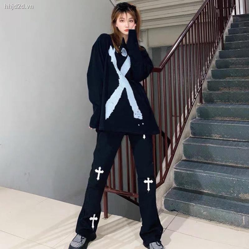 Quần jean ống rộng phong cách đường phố thời trang 2021 cho nam và nữ | BigBuy360 - bigbuy360.vn