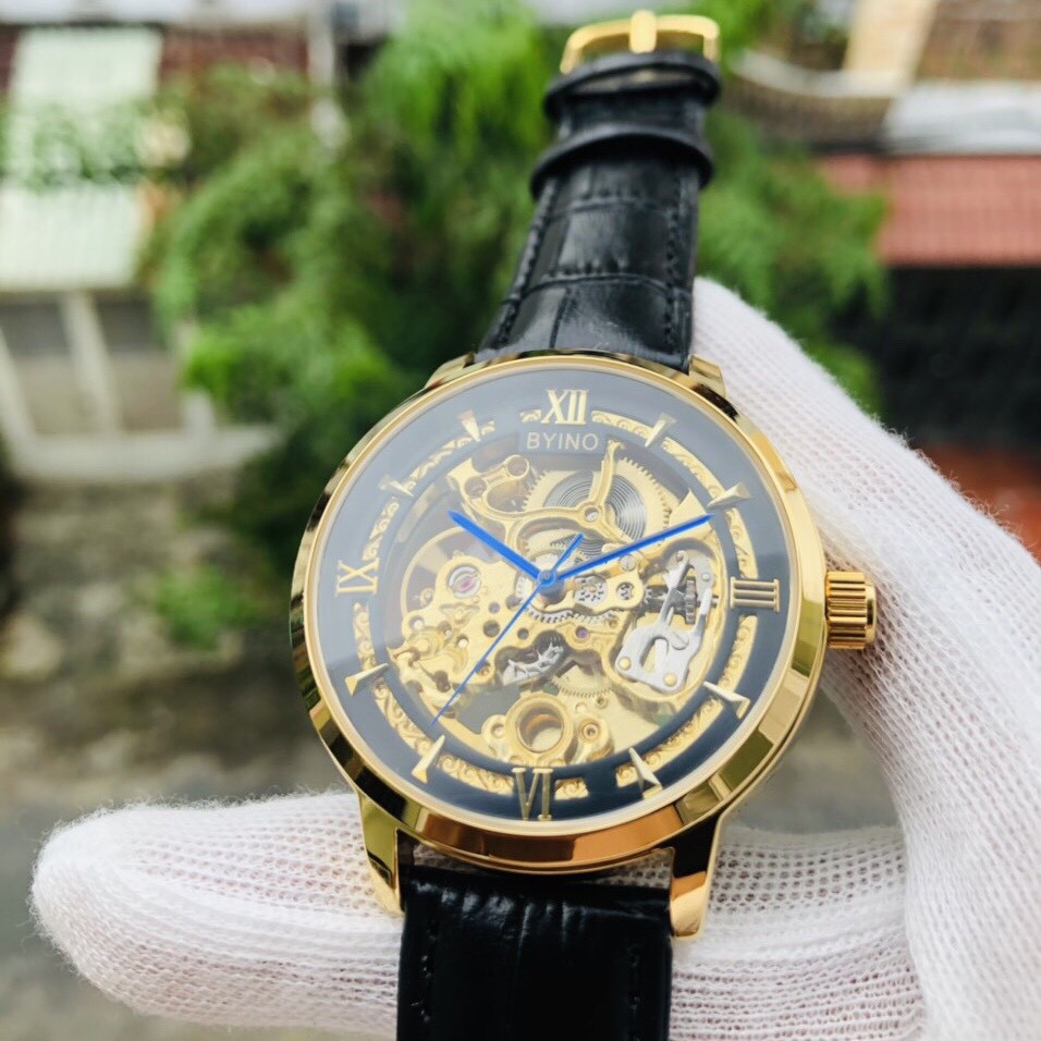 [ Hàng Xịn ] ĐỒNG HỒ BiYINO  CƠ DÂY DA CAO CẤP CHÍNH HÃNG (TẶNG KÈM HỘP) [ Đồng Hồ Nam Cao Cấp] | BigBuy360 - bigbuy360.vn