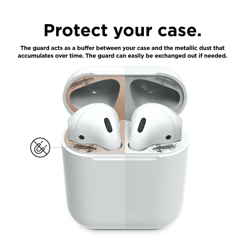 Miếng dán bảo vệ tai nghe Airpods bằng kim loại chống bụi