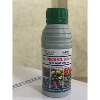 Trừ mọi nấm bệnh DACONIL GOLD Sạch bệnh đẹp mã chai 450ml trừ phấn trắng thán thư đốm lá sương mai ghẻ sẹo