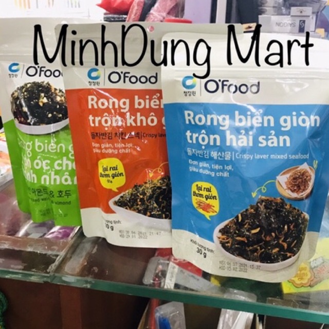 Rong biển giòn rắc cơm các vị gói 30g