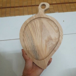 Khay chiếc lá bầu mẫu mới gỗ tần bì