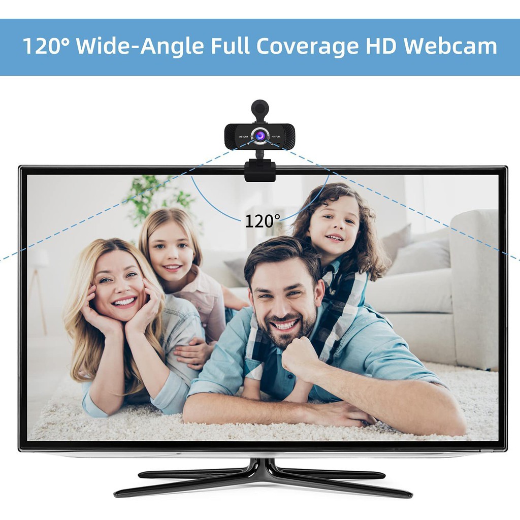 Webcam EVEBOT USB 1080p tự động lấy nét kèm mic chất lượng cao | BigBuy360 - bigbuy360.vn
