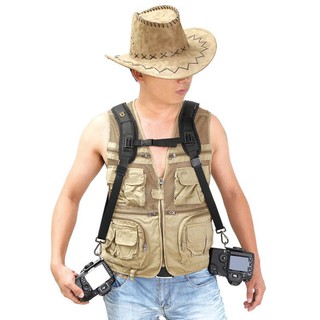 Dây ĐEO 2 MÁY thao tác nhanh double quick strap Caden