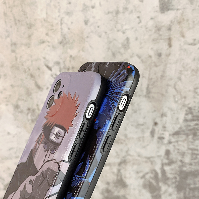 iPhone Case Creative NARUTO Sasuke Pain fashion Chain Design Matte Full Lens protection Silicone iPhone 12 Pro Max 11 Pro Max Xs Max XR 7 8Plus SE2 11 PRO MAX Fashion Soft Cover