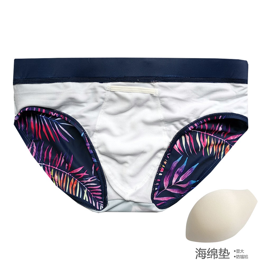 Quần Bơi Tam Giác In Họa Tiết Lá Cây Cho Nam với miếng đệm | BigBuy360 - bigbuy360.vn