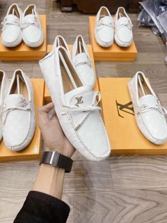 giày lười da ô trắng fulbox