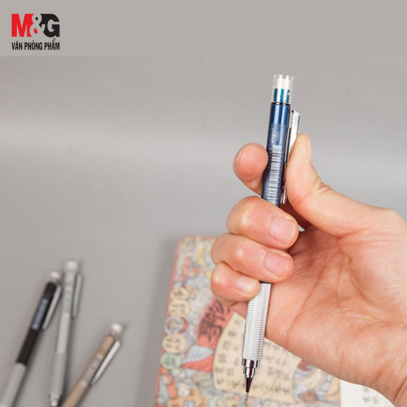 Bút chì cho kỹ thuật vẽ thân kim loại M&amp;G AMPH7201 | AMPH7202 (ngòi 0,7mm)