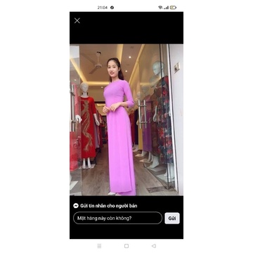 Áo dài trơn cao câp