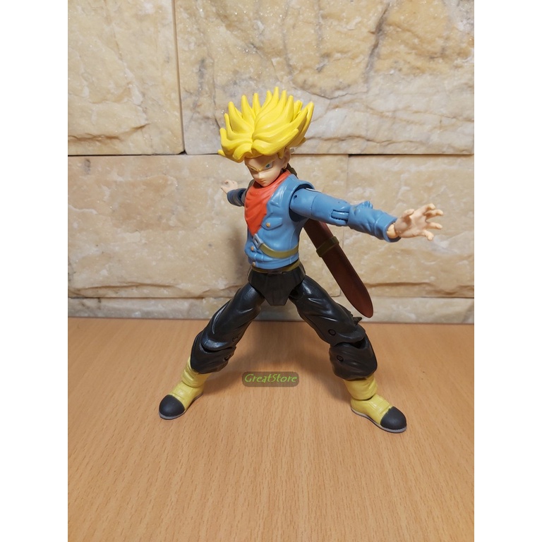 Mô hình nhân vật Vegeta, Trunks, Black Goku super saiyan Dragonball FIGMA Action Figure 15 cm cử động được