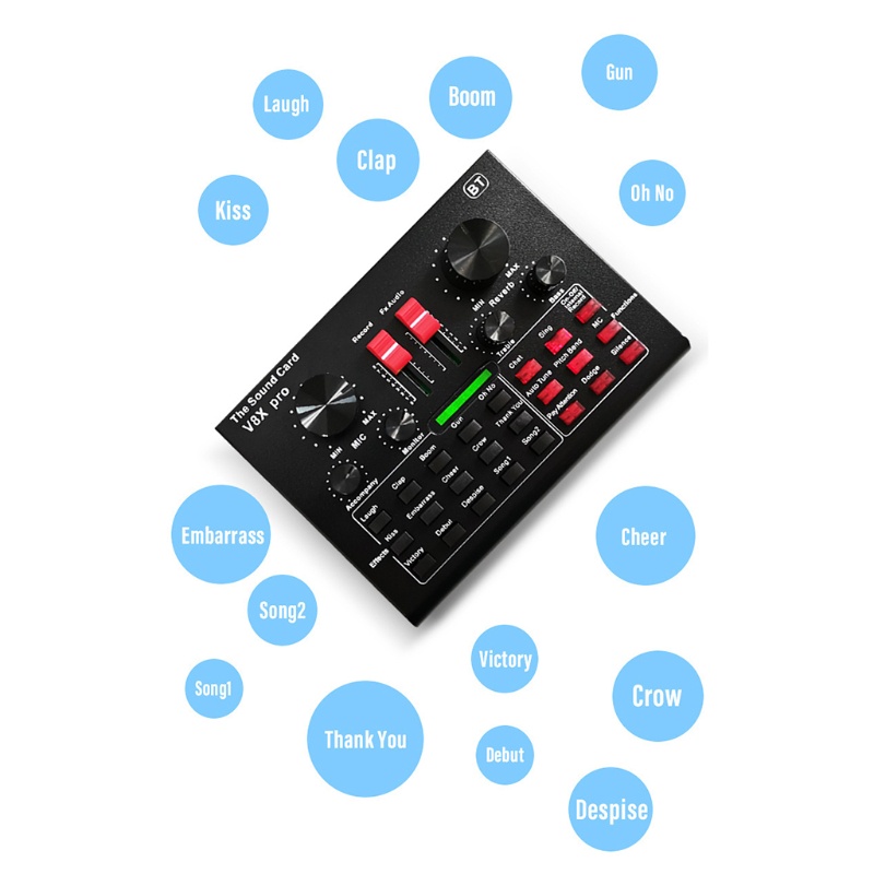 Thẻ Âm Thanh Đa Năng Giao Diện zzz V8X Pro