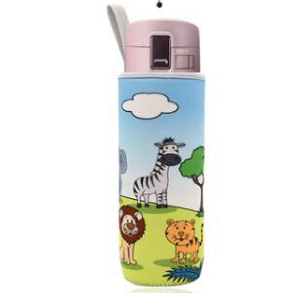 Túi Giữ Nhiệt Họa Tiết  Hoạt Hinh Cho BÌnh Đựng Nước 500 Ml