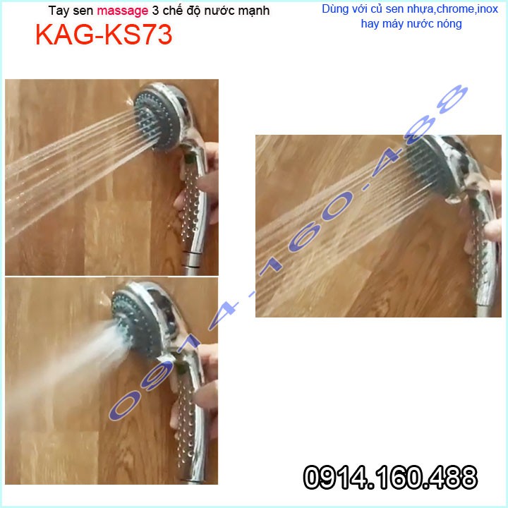 Vòi sen tắm cao cấp KAG-KS73 trọn bộ có dây, Best Sales shower head vòi hoa sen tia nước mạnh sử dụng tốt