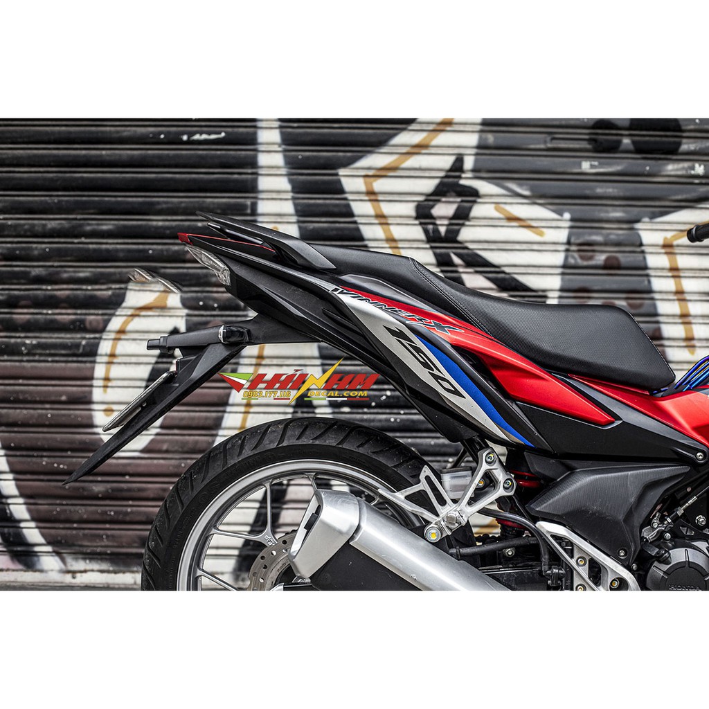 Tem Trùm Winner X Đỏ Đen Bạc Racing