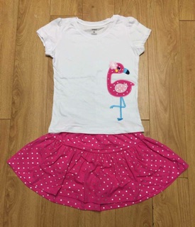 Combo 2 set áo váy cho bé gái